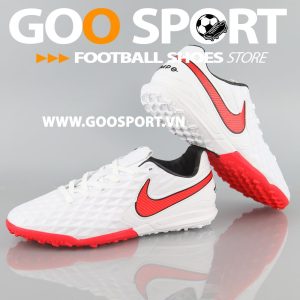 Nike Tiempo 8 TF trắng đỏ