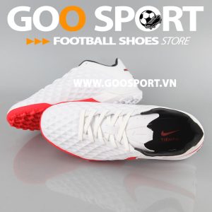 Nike Tiempo 8 TF trắng đỏ