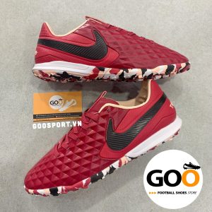 Nike Tiempo 8 TF đỏ đô camo