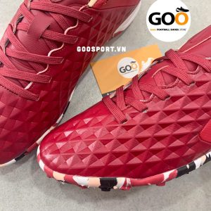 Nike Tiempo 8 TF đỏ đô camo