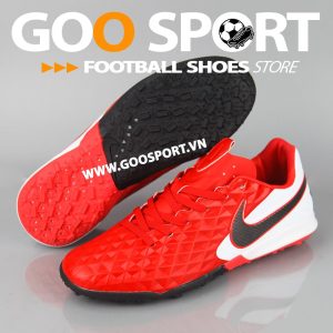 Nike Tiempo 8 TF đỏ gót trắng
