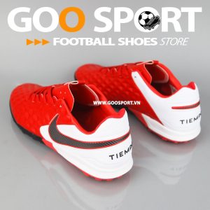Nike Tiempo 8 TF đỏ gót trắng