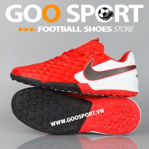 Nike Tiempo 8 TF đỏ gót trắng