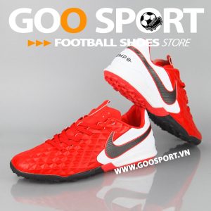 Nike Tiempo 8 TF đỏ gót trắng