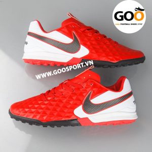 Nike Tiempo 8 TF đỏ gót trắng