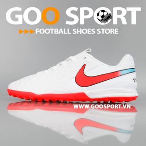Nike Tiempo 8 TF trắng đỏ Replica