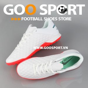 Nike Tiempo 8 TF trắng đỏ Replica