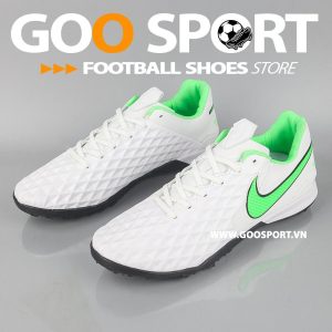 Nike Tiempo 8 TF trắng xanh lá