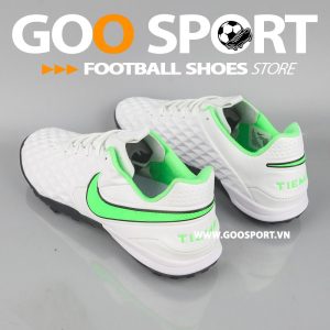 Nike Tiempo 8 TF trắng xanh lá