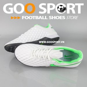 Nike Tiempo 8 TF trắng xanh lá