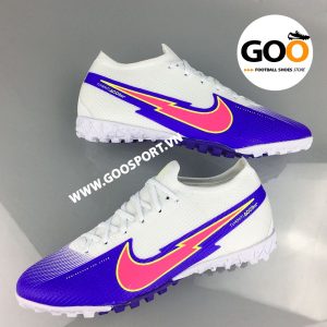 Nike Mercurial Vapor 13 TF tia chớp xanh đỏ